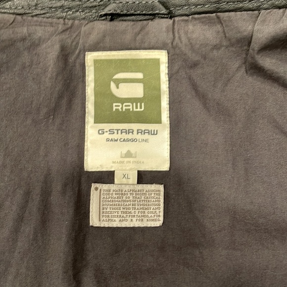 Mens G-star leather jacket - Picture 5 of 6